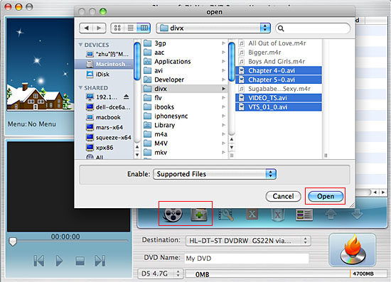 3herosoft DivX to DVD Burner for mac