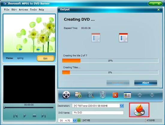 mpeg to dvd