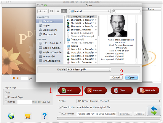 3herosoft pdf to epub converter for mac