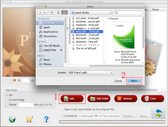 3herosoft pdf to text converter mac