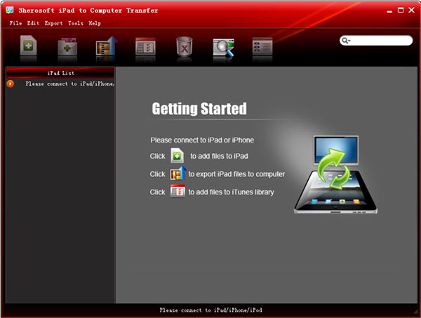 Click to view 3herosoft iPad to Computer Transfer 4.1.2.0605 screenshot