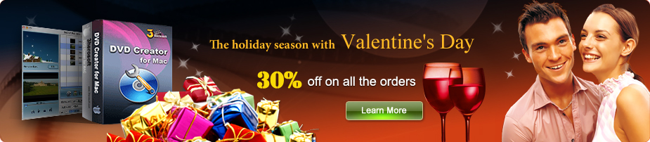 Valentine's Day sales in 2014: save 30% on all orders!