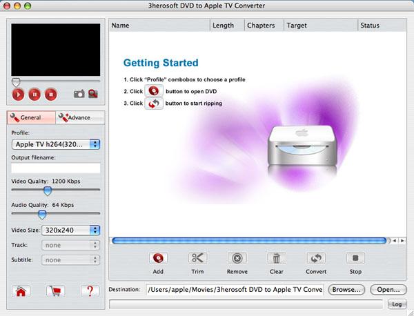 DVD to Apple TV Converter Mac