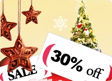 Promotion in 2013, 30% off all orders
