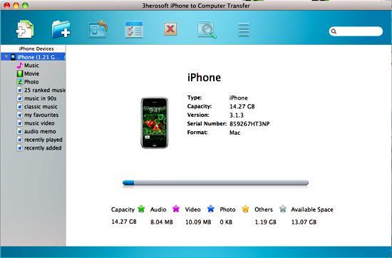 3herosoft iphone to computer transfer for mac